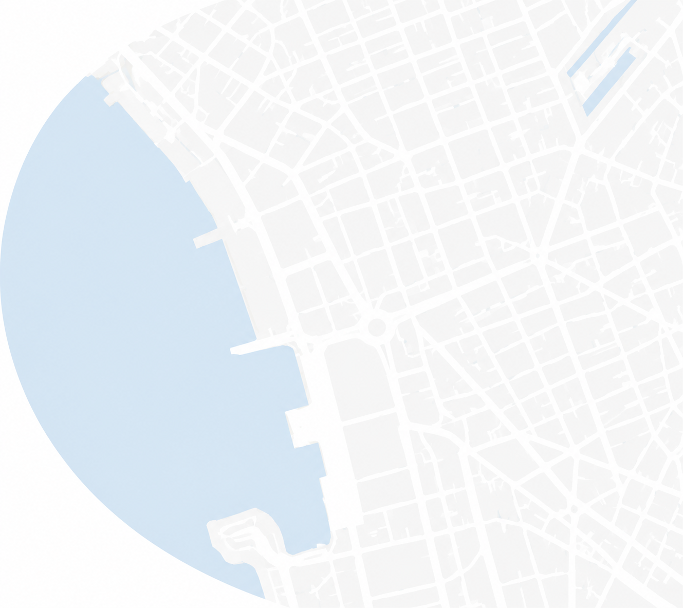 Mapa del recorrido del servicio especial nocturno R1